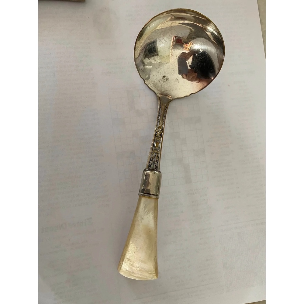 Victorian Mother Of Pearl And Silver Small Ladle - Picture 3 of 6